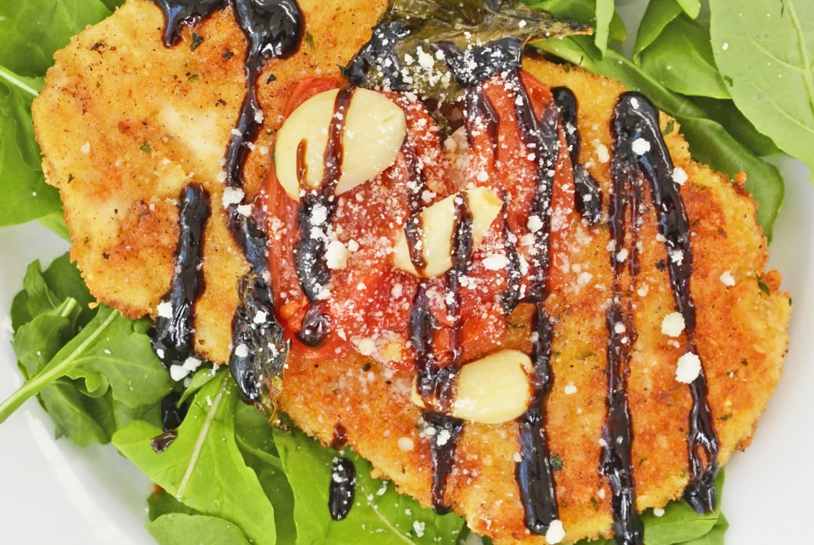 Parmesan Chicken with Balsamic Butter Sauce – Rocky Mountain Olive Oil