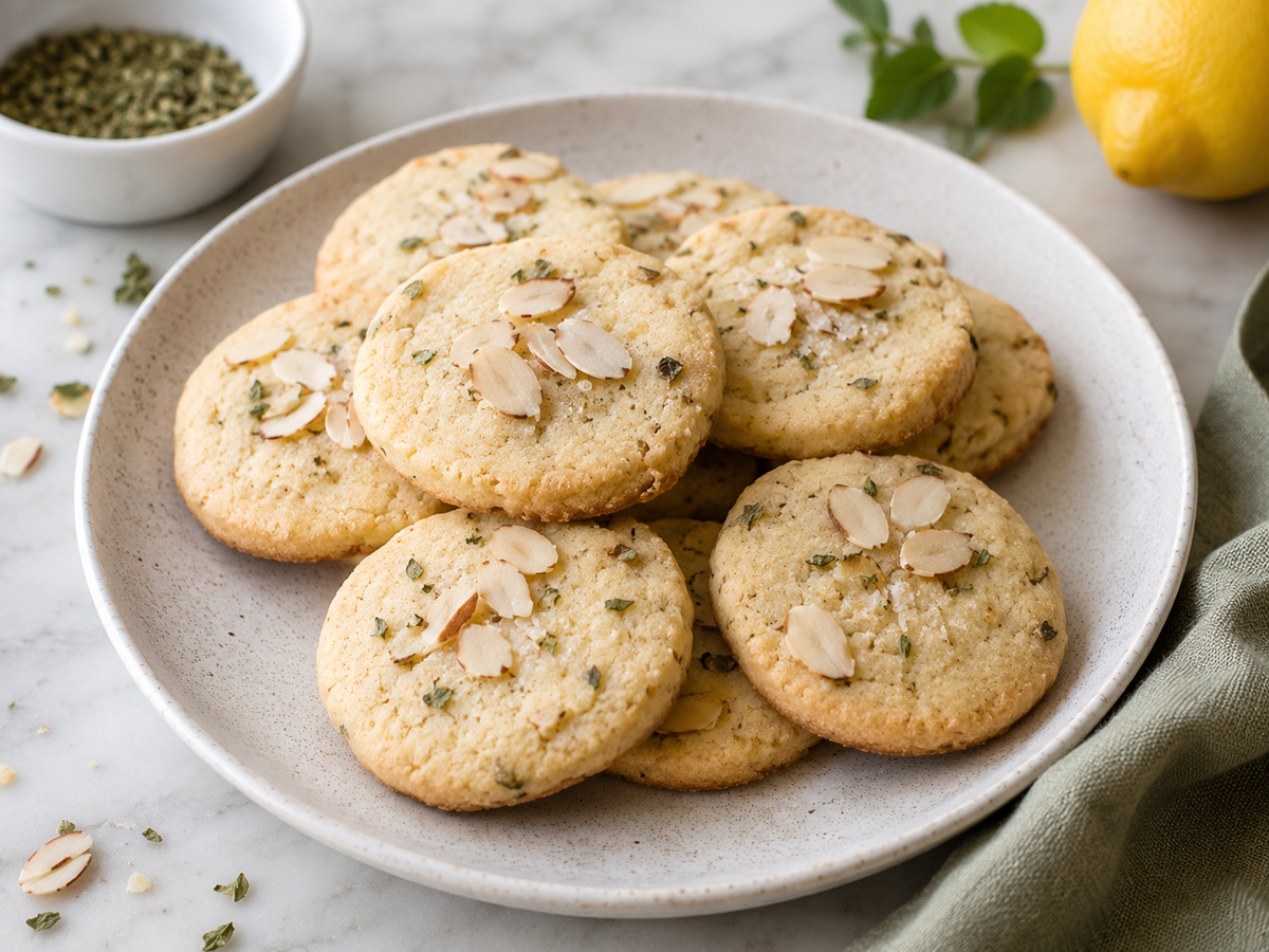 Basil & Lemon Almond Cookies – Rocky Mountain Olive Oil