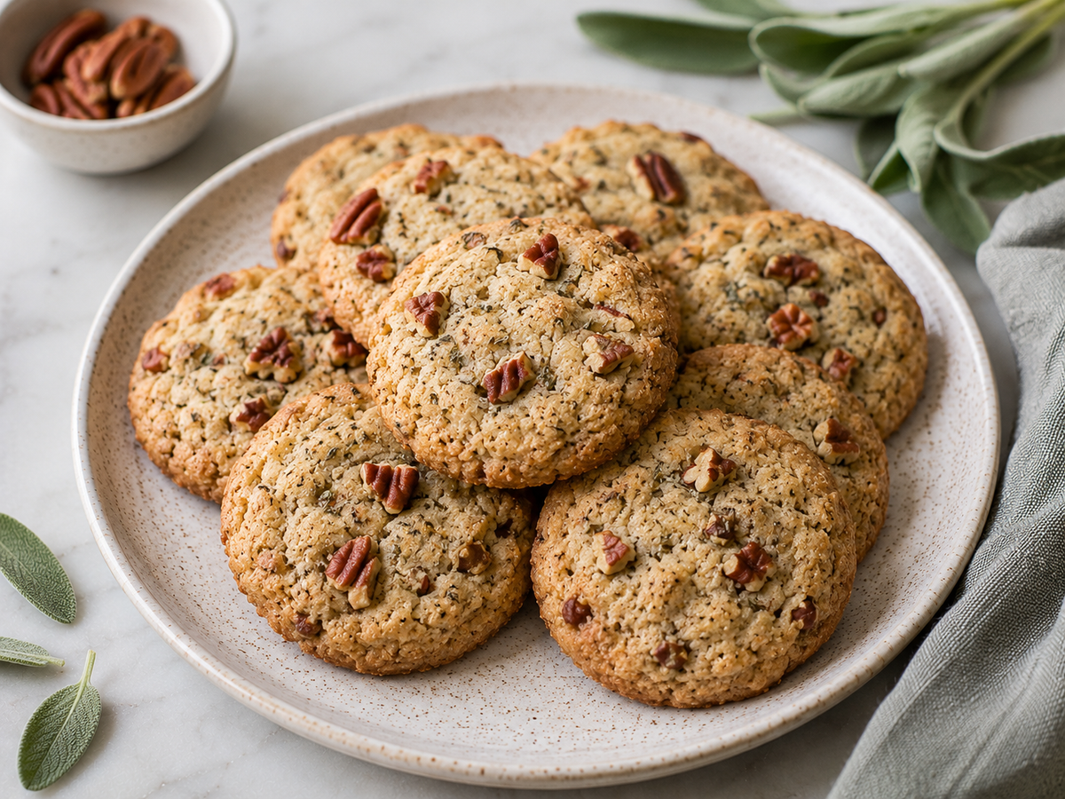 Sage Olive Oil & Pecan Cookies – Rocky Mountain Olive Oil
