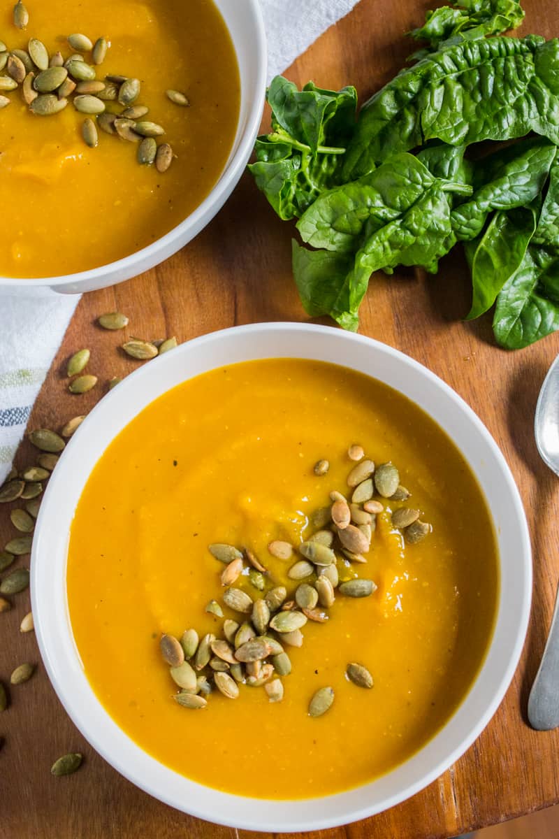 Vegan Garlic Pumpkin Soup
    
    
    
      &ndash; Rocky Mountain Olive Oil