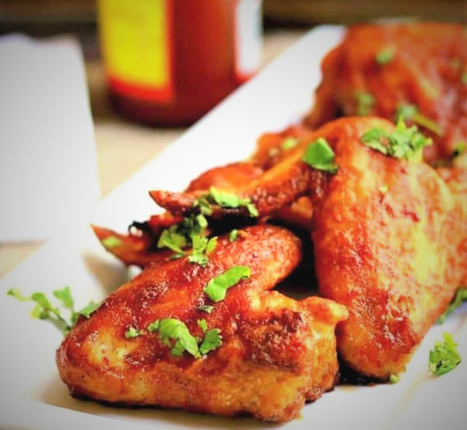 Game Day Crispy Orange-Chili Baked Chicken Wings