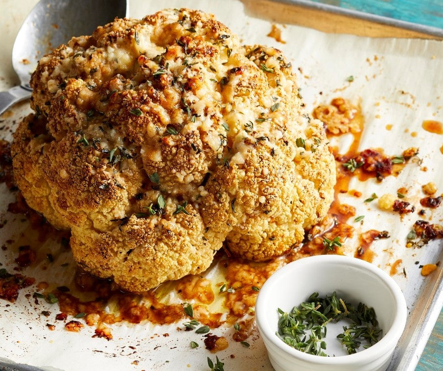 Whole Roasted Cauliflower with Balsamic Glaze – Rocky Mountain Olive Oil