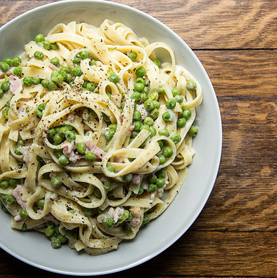 Garlic & Pea Pasta – Rocky Mountain Olive Oil