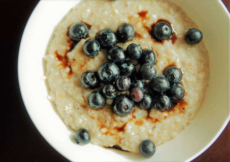 Blueberry Banana Maple Oatmeal Breakfast Bowl – Rocky Mountain Olive Oil