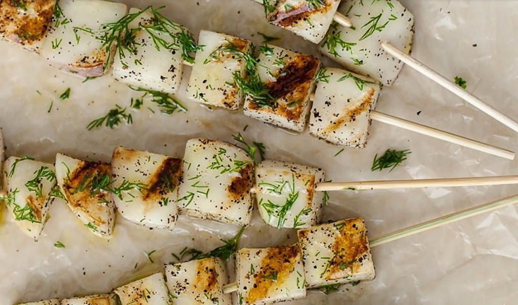 Grilled Dill Turnips