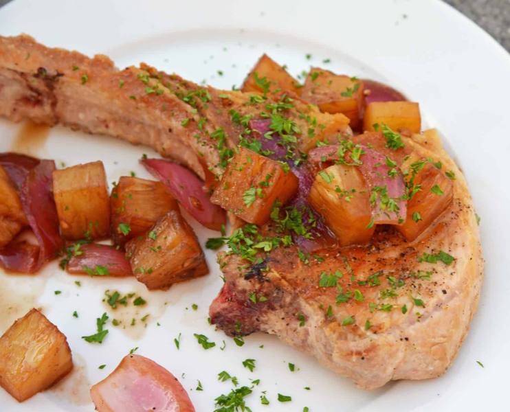 Pineapple Balsamic Pork Chops – Rocky Mountain Olive Oil