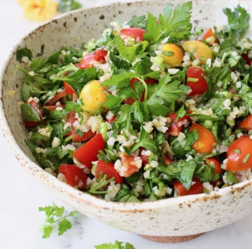 Bulgur Salad with Mediterranean Vegetables