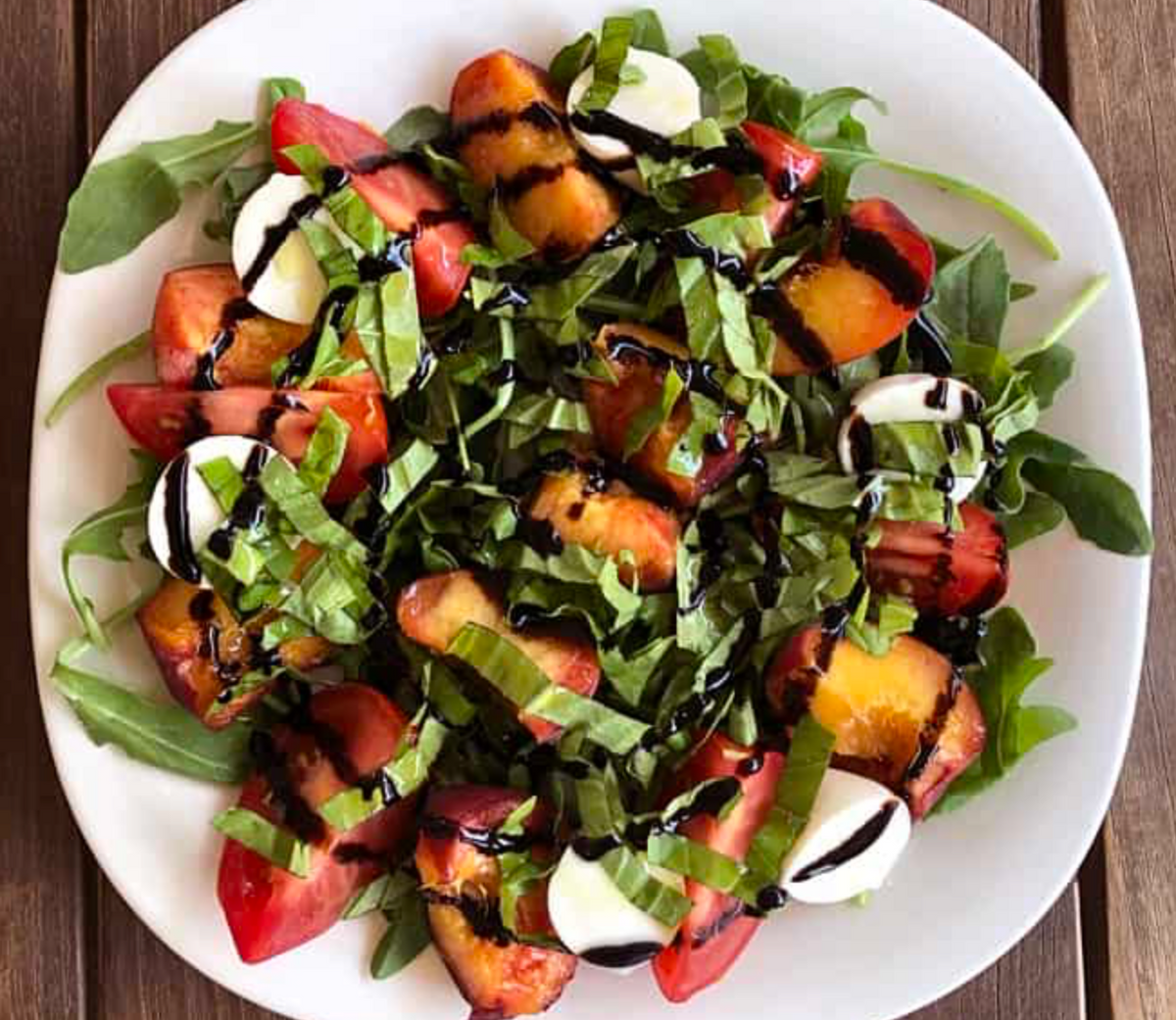 Peach Caprese Salad – Rocky Mountain Olive Oil