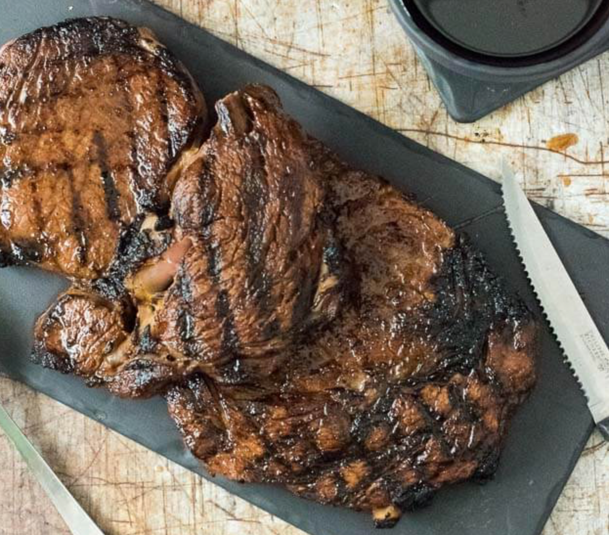 Pomegranate Balsamic Glazed Grilled Rib-Eye – Rocky Mountain Olive Oil