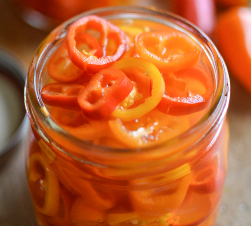 Spicy Sweet Italian Pickled Peppers