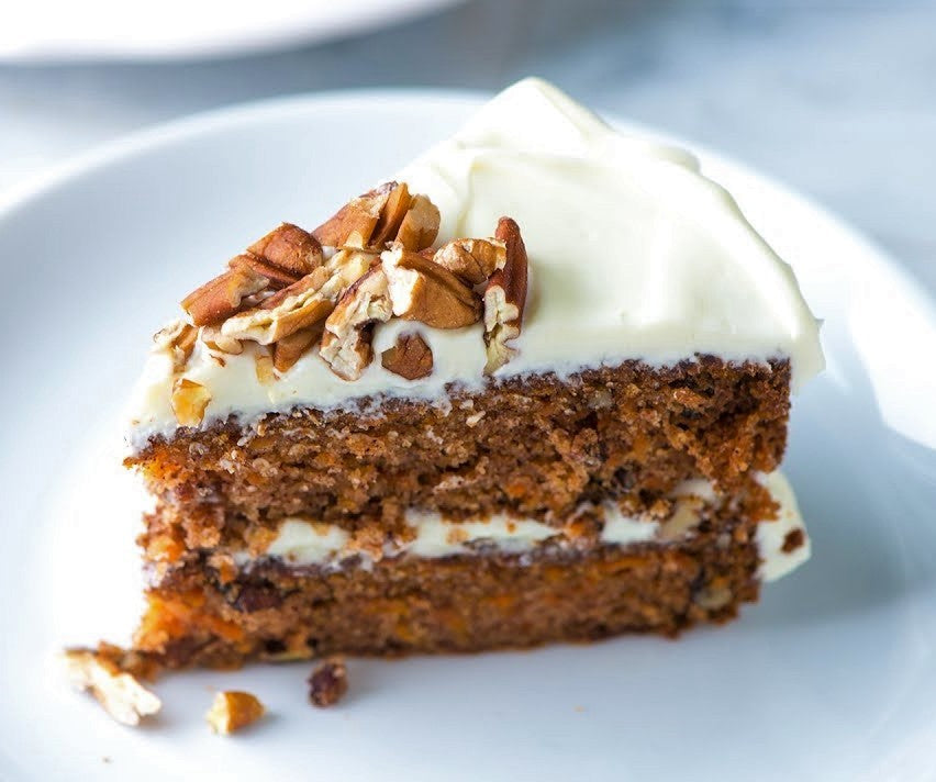 Carrot Cake with Roasted Walnut Oil