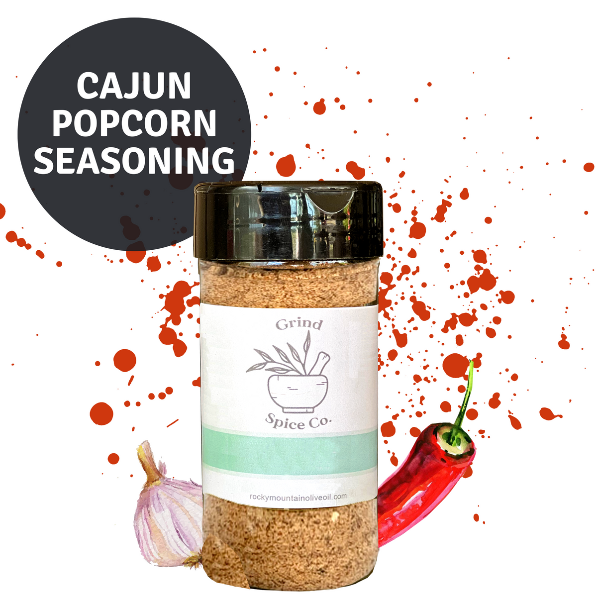 Cajun Popcorn Seasoning Rocky Mountain Olive Oil