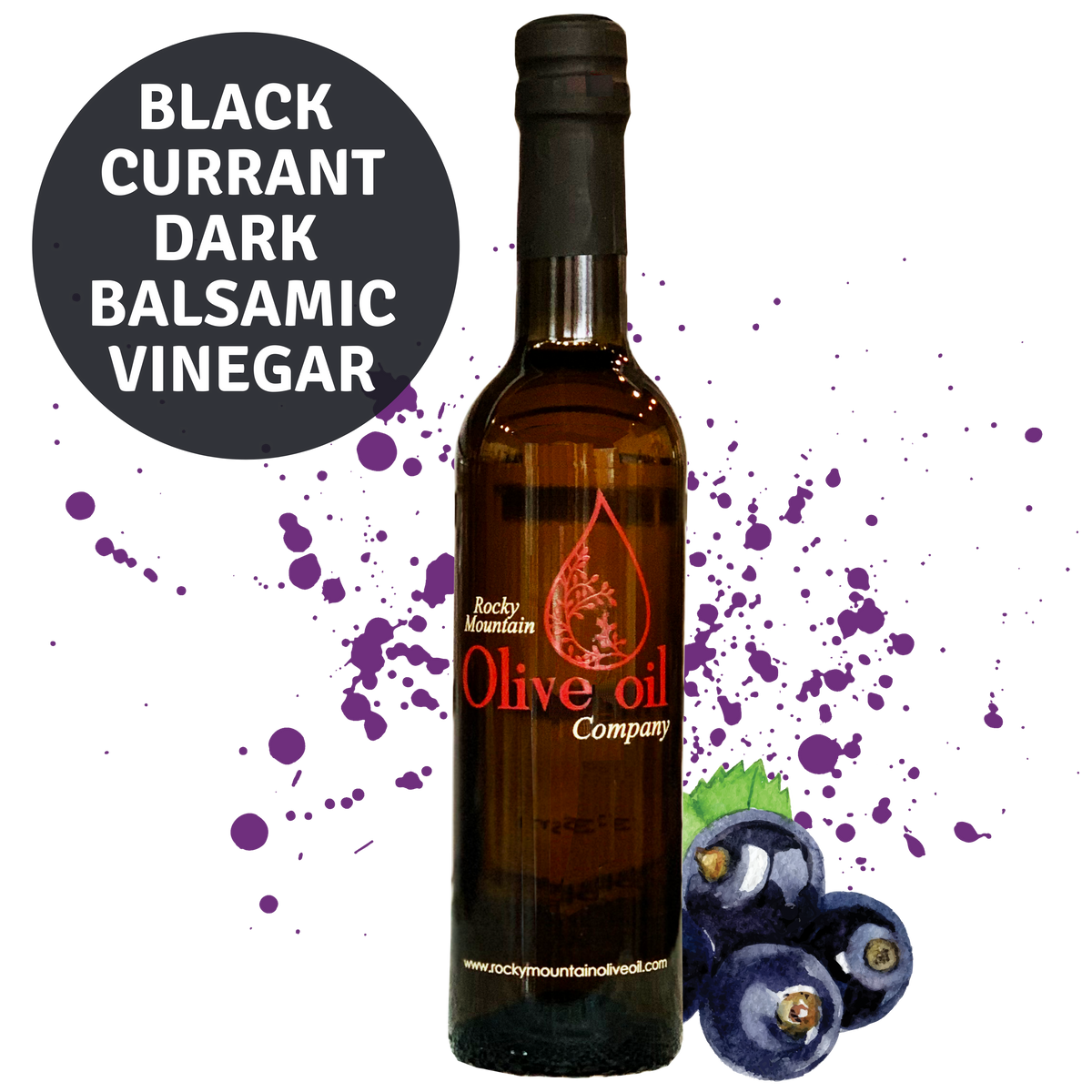 Black Currant Dark Balsamic Vinegar – Rocky Mountain Olive Oil