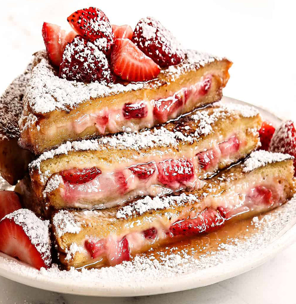 Balsamic, Berry & Ricotta Stuffed French Toast