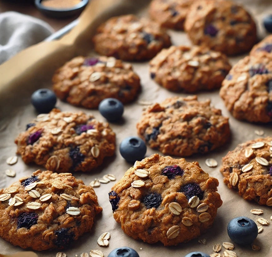 Blueberry Balsamic Oat Cookies