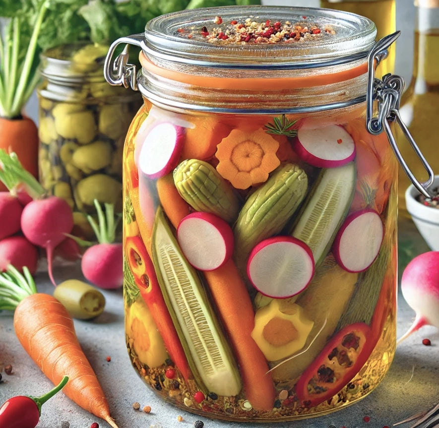 Espresso Balsamic Pickled Vegetables