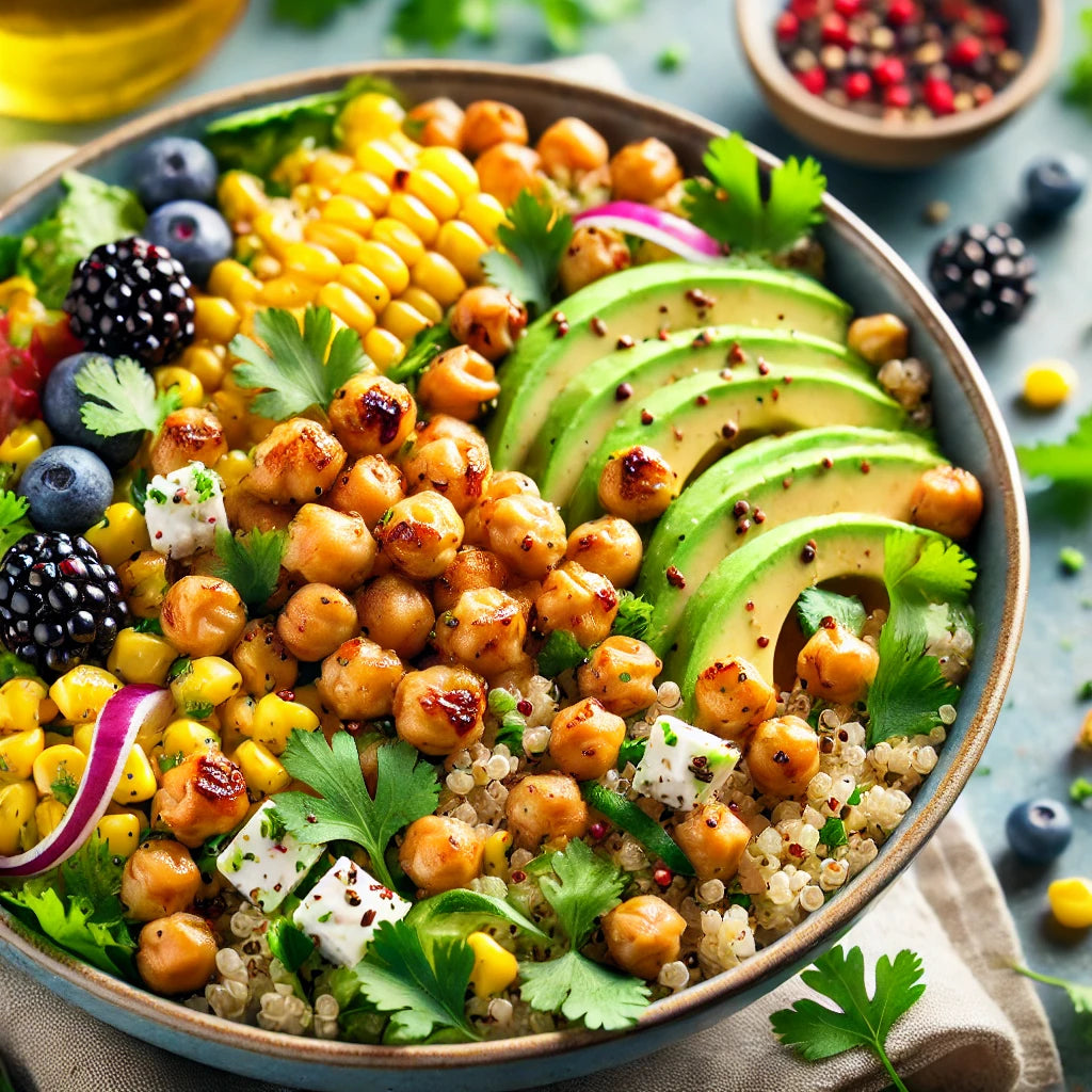 Gochujang & Blackberry Veggie Quinoa Bowl