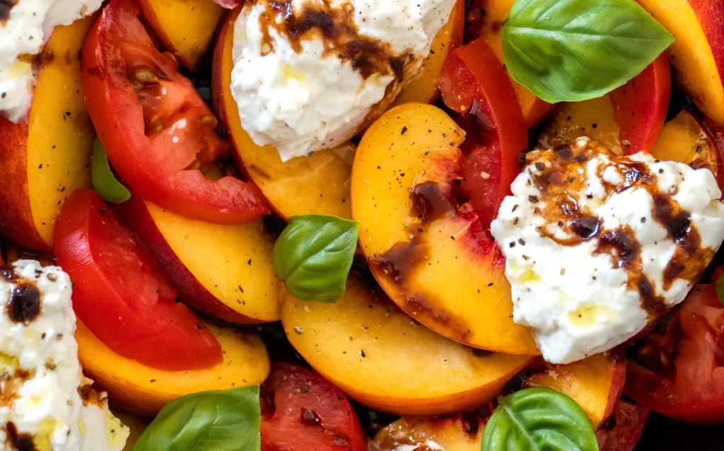 Summer Harvest Salad with Pomegranate and Orange Dressing