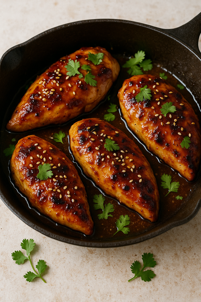 Pineapple Sesame Glazed Chicken