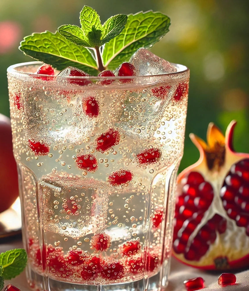 Pomegranate Quince White Tea Fizz