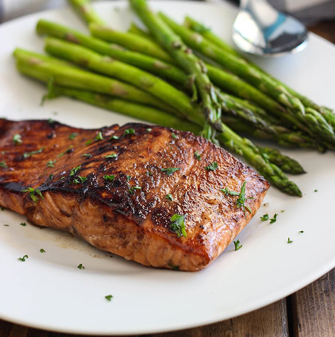 Tarragon Balsamic Glazed Salmon