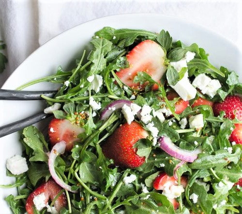 Strawberry-Raspberry Arugula Salad