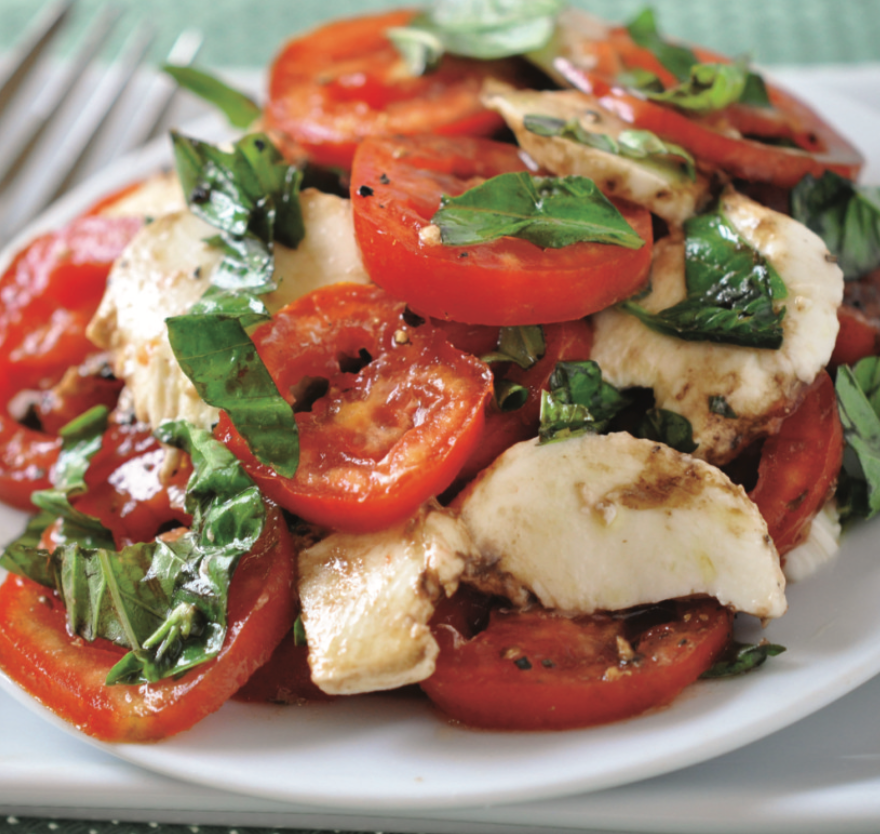 Basil Heirloom Tomato & Mozzarella Fresca Salad