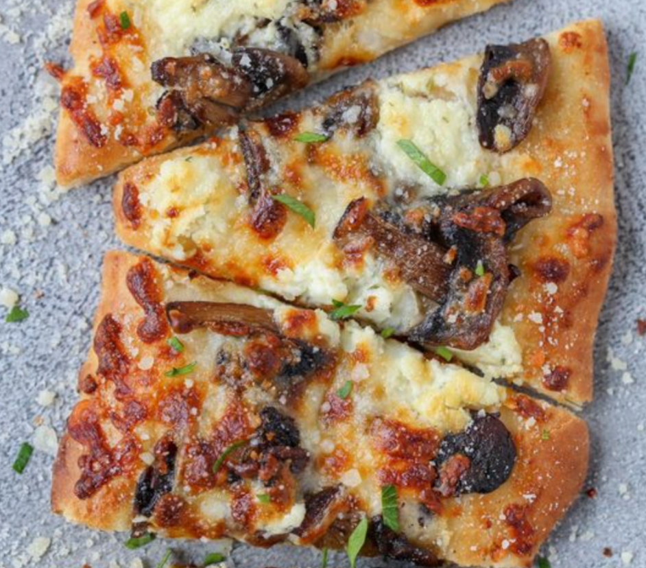 Blue Cheese & Wild Mushroom Flatbread Pizza