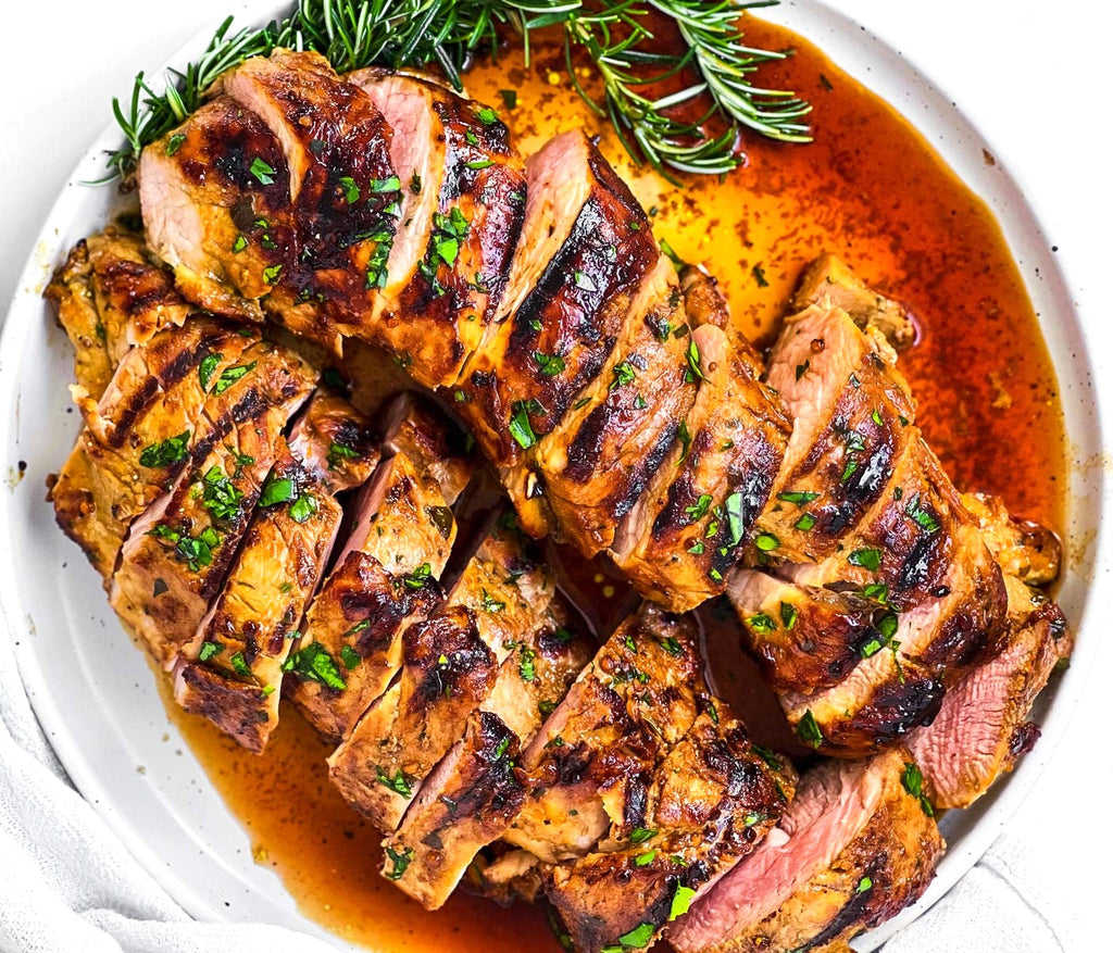 Rosemary Apple Grilled Pork Tenderloin