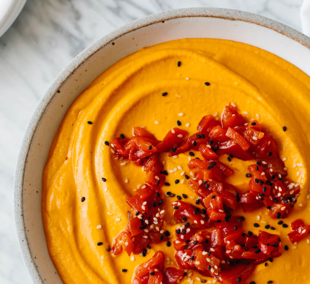 Harissa Roasted Red Pepper Hummus – Rocky Mountain Olive Oil
