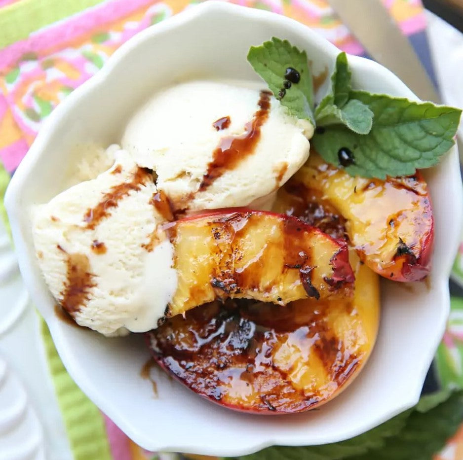 Grilled Balsamic Glazed Palisade Peaches