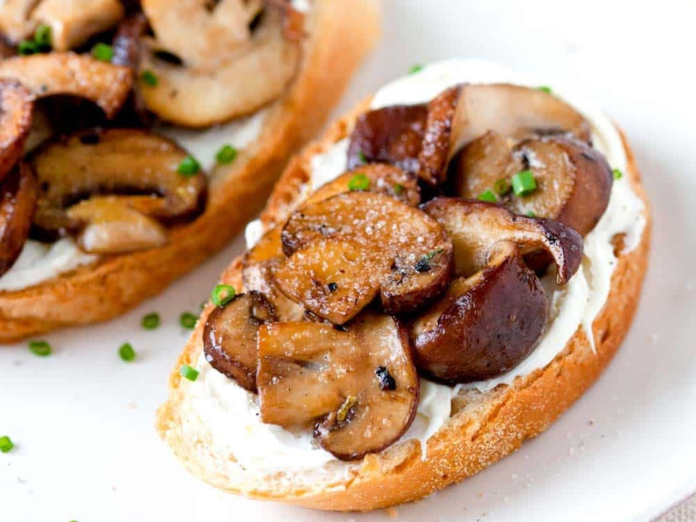Truffled Mushroom Crostini