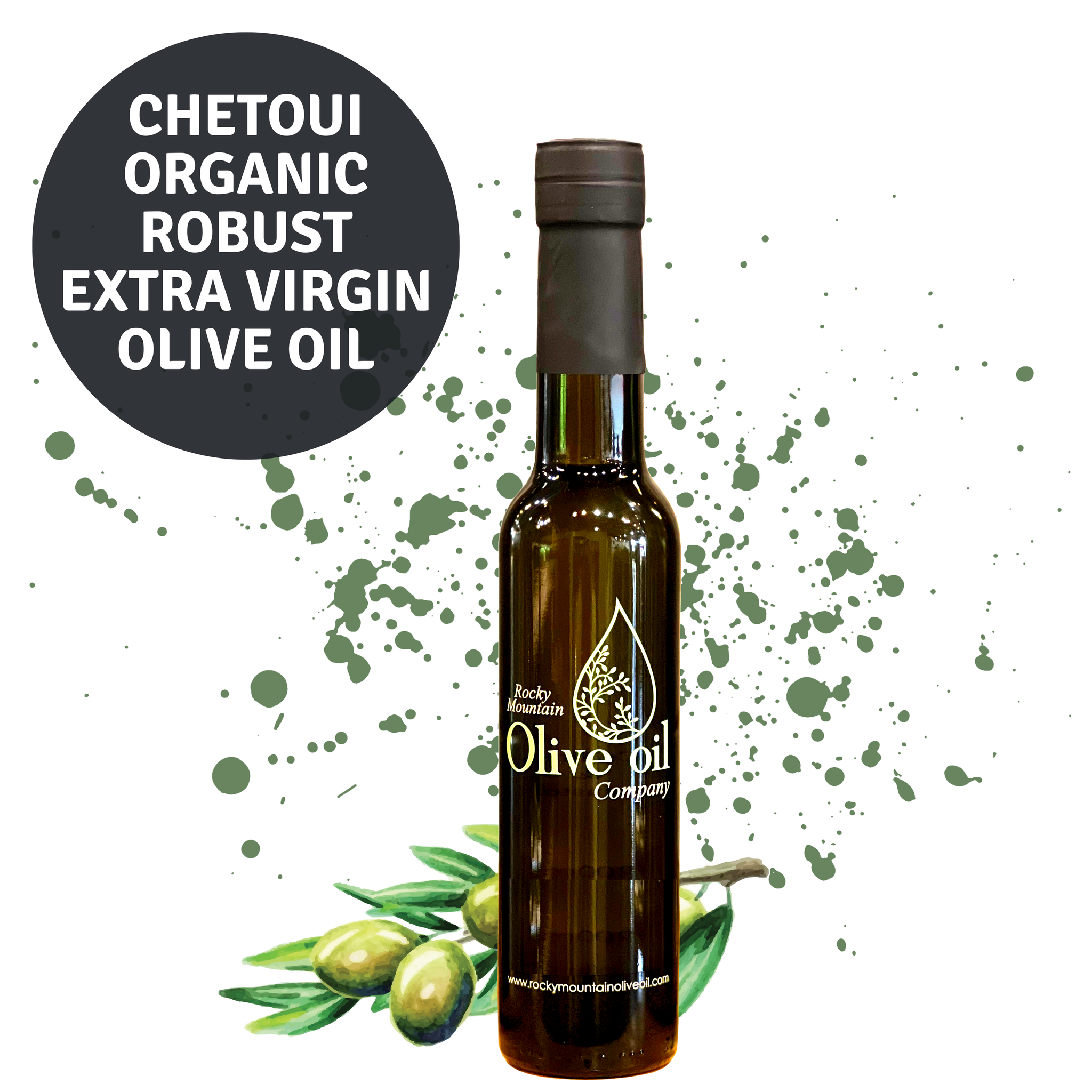 Organic Chetoui Extra Virgin Olive Oil (Tunisia) – Robust – Rocky