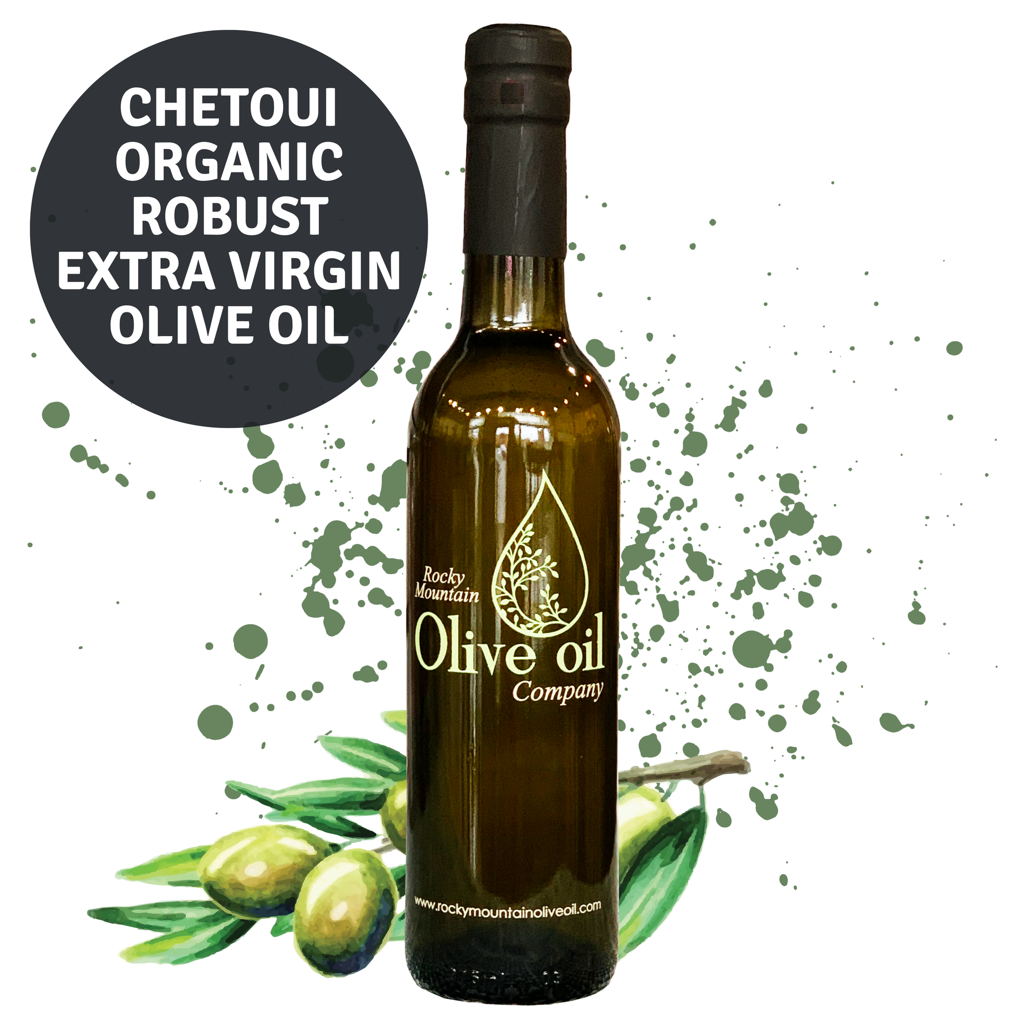 Organic Chetoui Extra Virgin Olive Oil (Tunisia) – Robust – Rocky