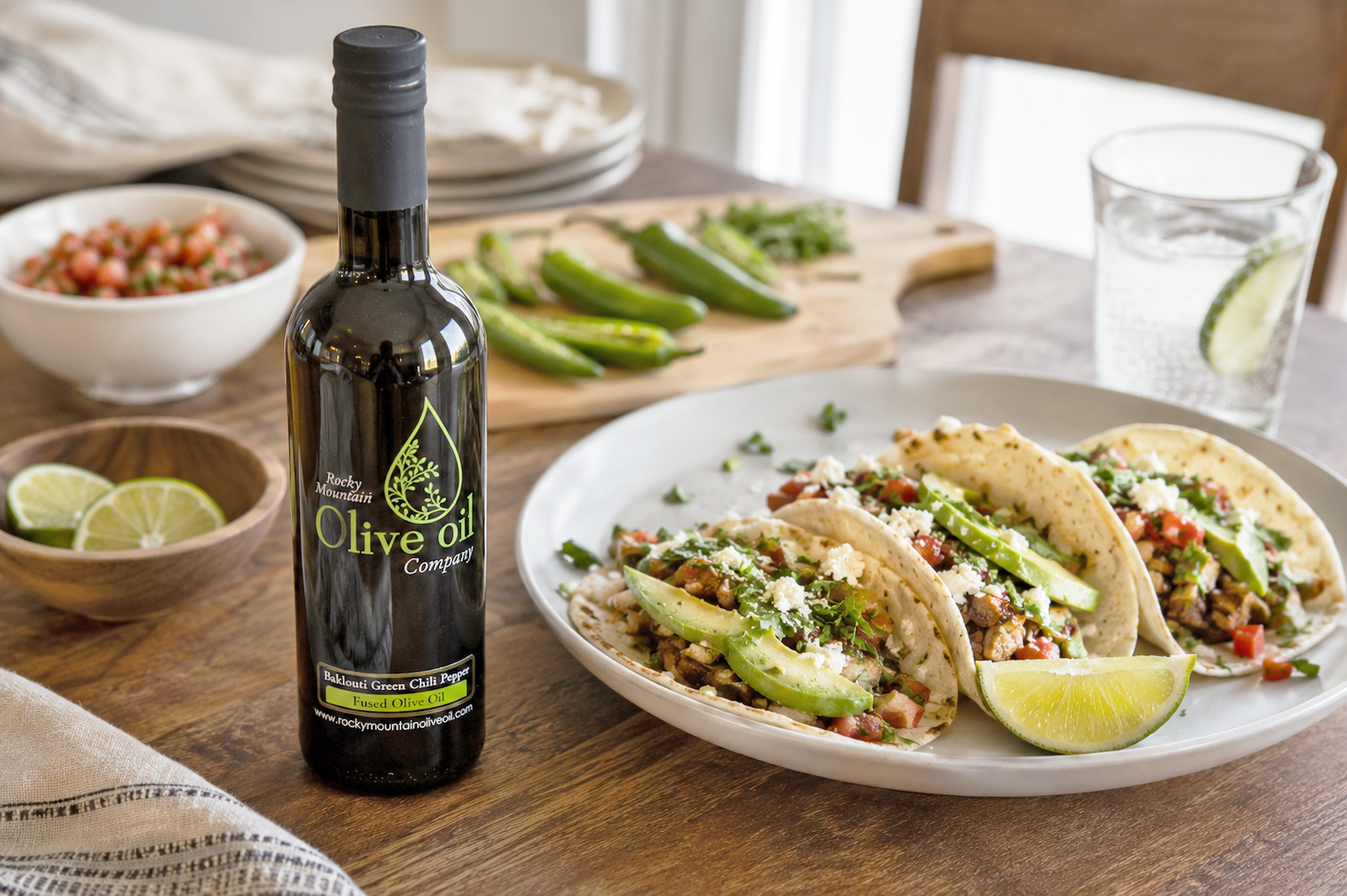 Baklouti Green Chili Pepper Fused Olive Oil – Rocky Mountain Olive Oil