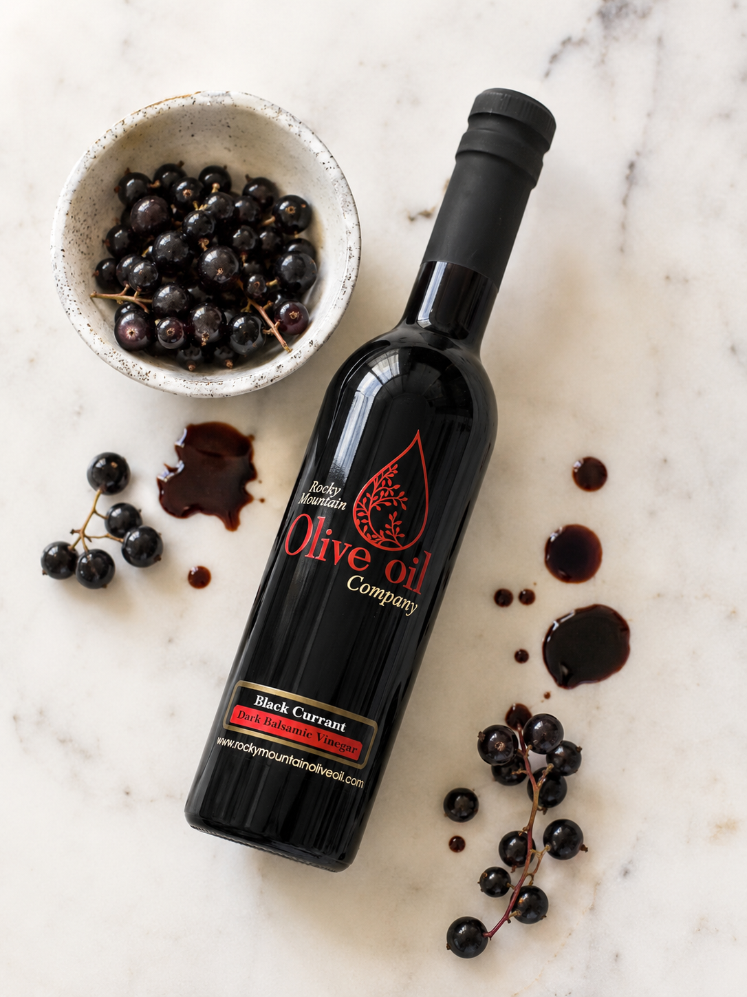 Black Currant Dark Balsamic Vinegar – Rocky Mountain Olive Oil