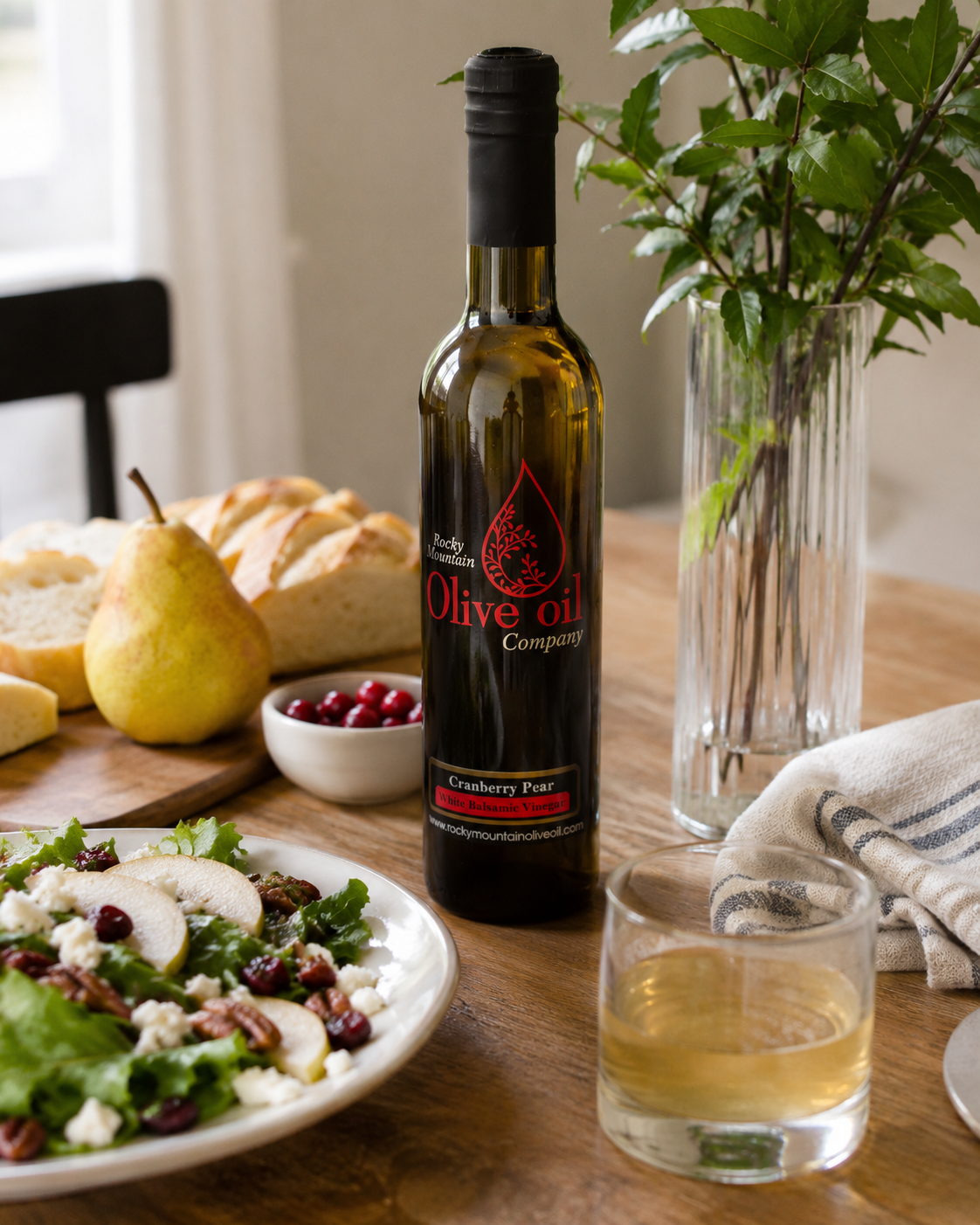 Cranberry Pear White Balsamic Vinegar – Rocky Mountain Olive Oil
