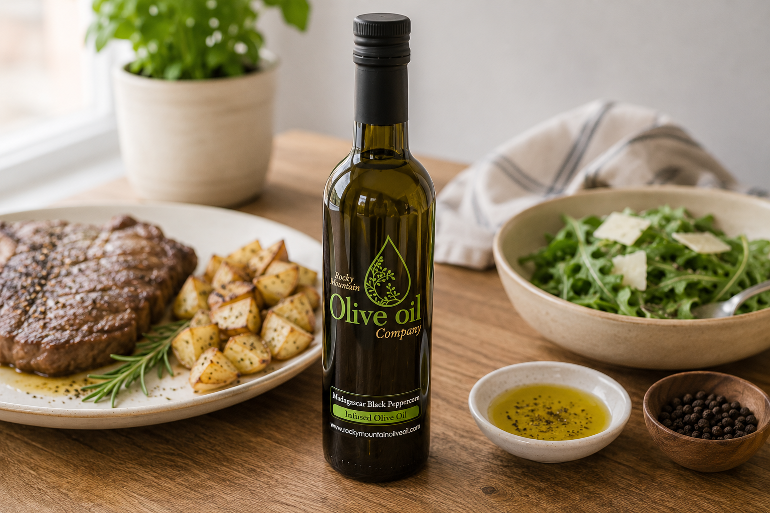 Madagascar Black Peppercorn Infused Olive Oil – Rocky Mountain