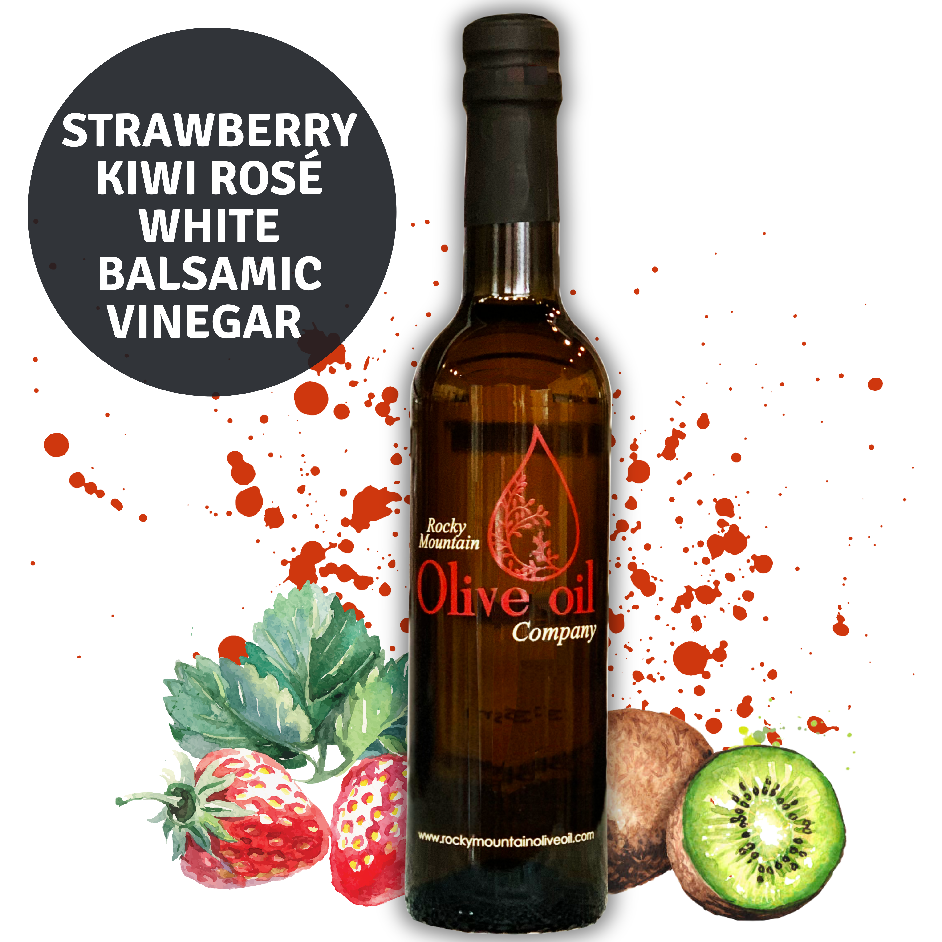 Strawberry Kiwi White Balsamic Vinegar – Rocky Mountain Olive Oil