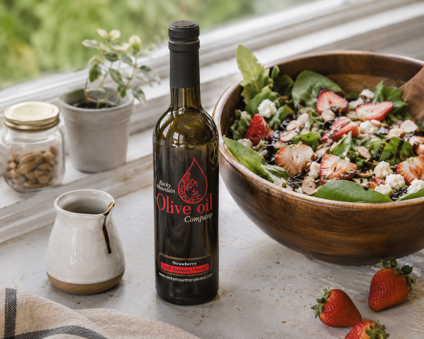 Strawberry Dark Balsamic Vinegar – Rocky Mountain Olive Oil