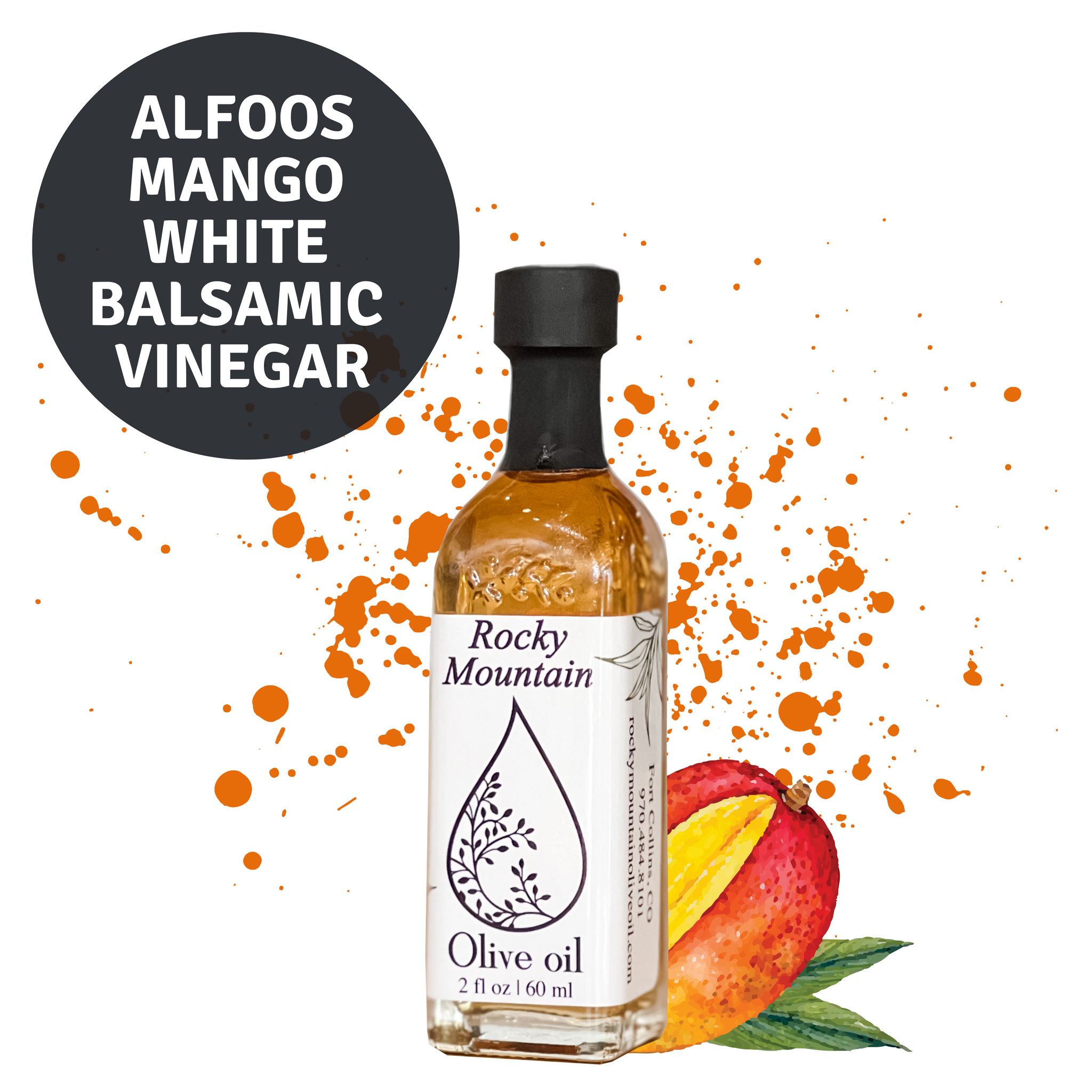 Alfoos Mango White Balsamic Vinegar – Rocky Mountain Olive Oil