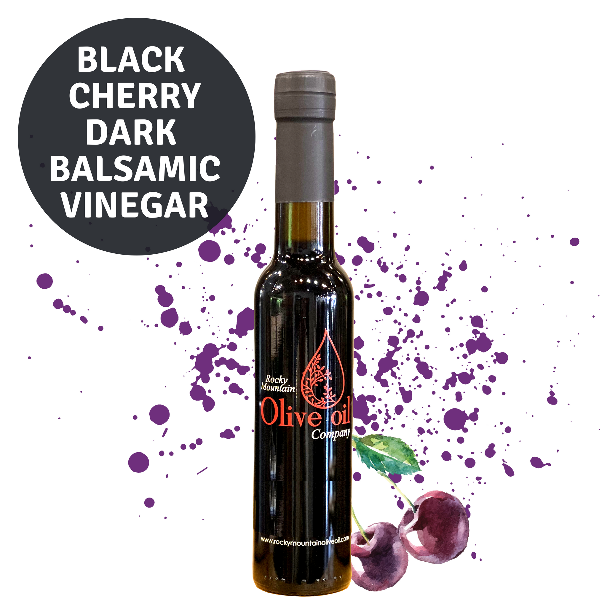 Black Cherry Dark Balsamic Vinegar – Rocky Mountain Olive Oil