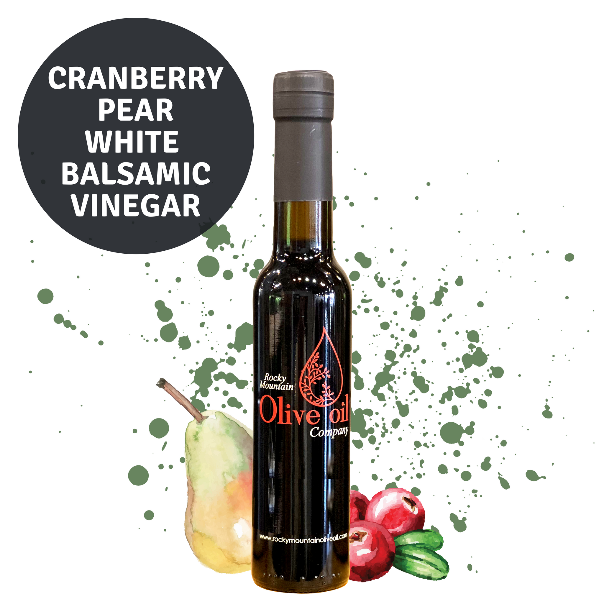 Cranberry Pear White Balsamic Vinegar – Rocky Mountain Olive Oil