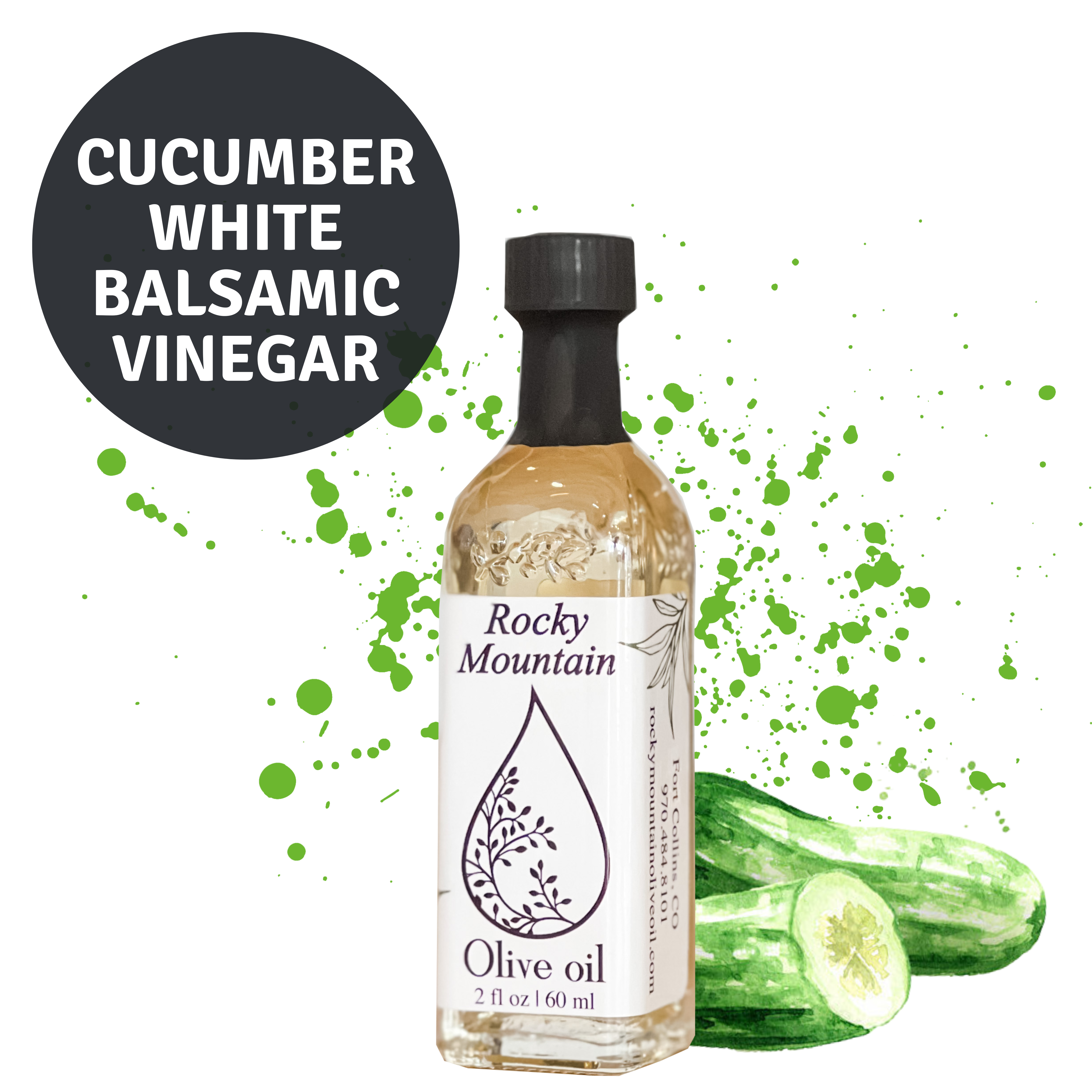 Cucumber Melon Balsamic Vinegar | Saratoga Olive Oil Co. 750ml