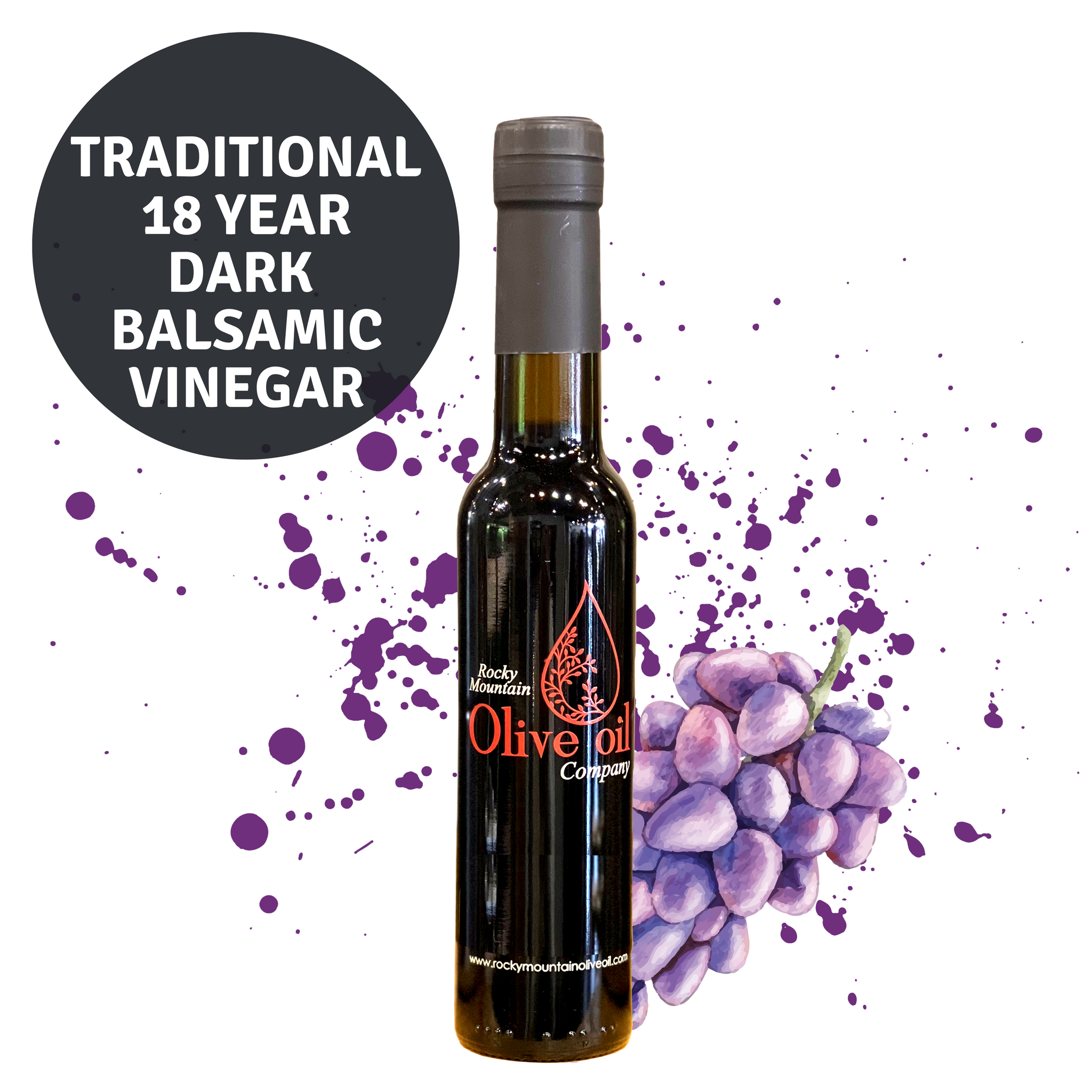 18 Year Traditional Dark Balsamic Vinegar – Rocky Mountain Olive Oil