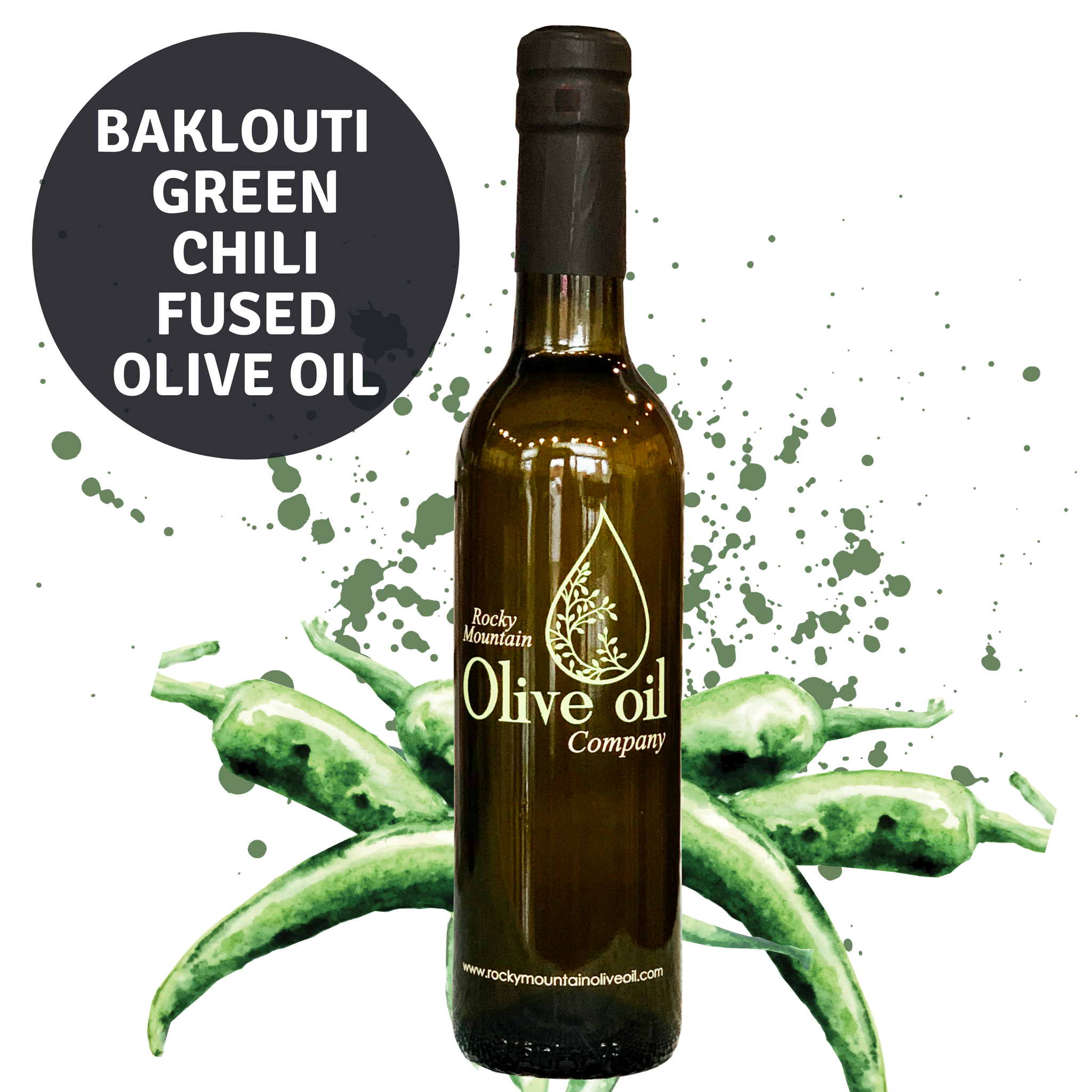 Baklouti Green Chili Pepper Fused Olive Oil – Rocky Mountain Olive Oil