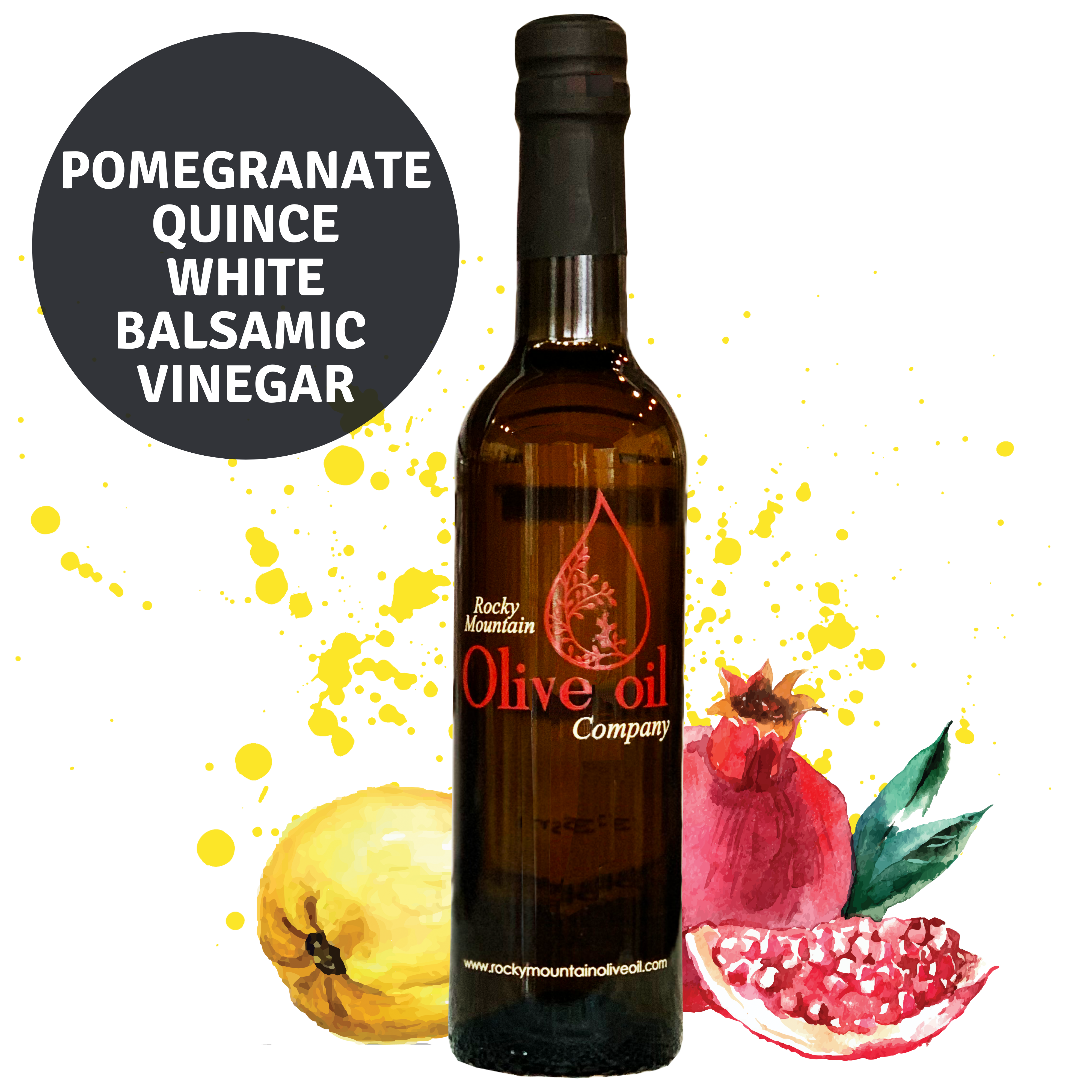 Pomegranate Quince White Balsamic Vinegar – Rocky Mountain Pomegranate Quince White Balsamic Vinegar – Rocky Mountain