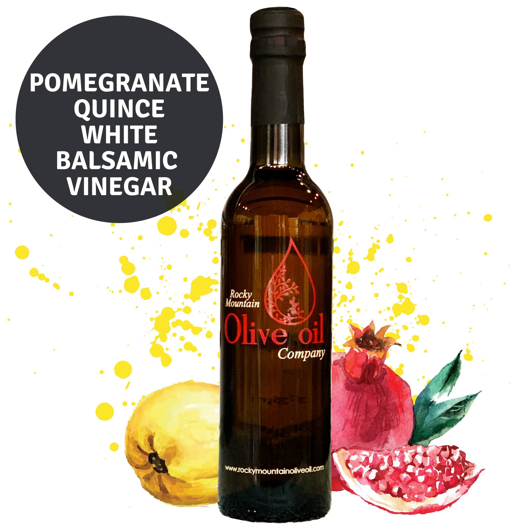 Pomegranate Quince White Balsamic Vinegar – Rocky Mountain Olive Oil