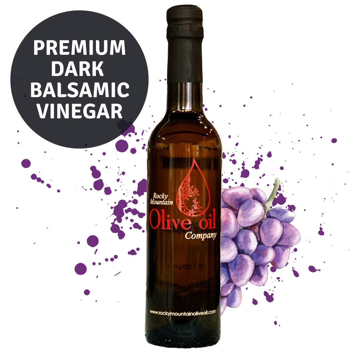 Premium Dark Balsamic Vinegar Rocky Mountain Olive Oil