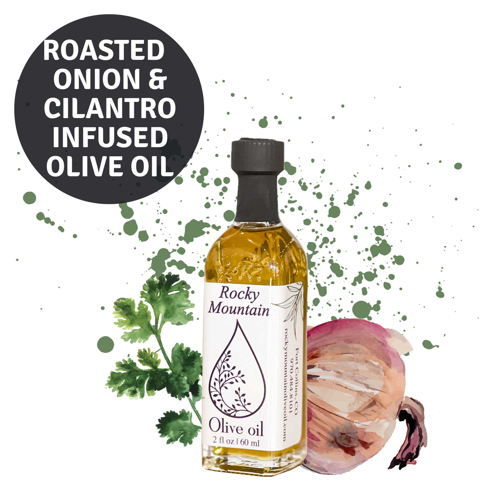 Cilantro & Roasted Onion Infused Olive Oil – Rocky Mountain Olive Oil